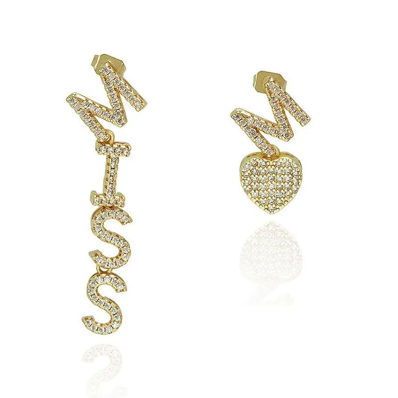 DIY Miss Letter עגיל ראשוני