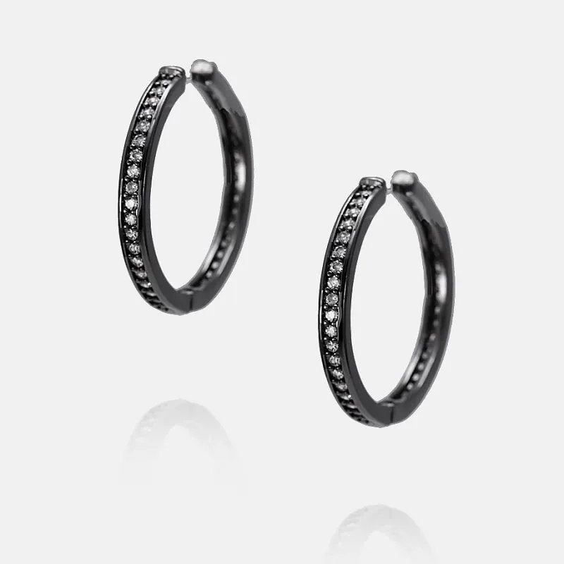 עגיל חישוק מצופה המט