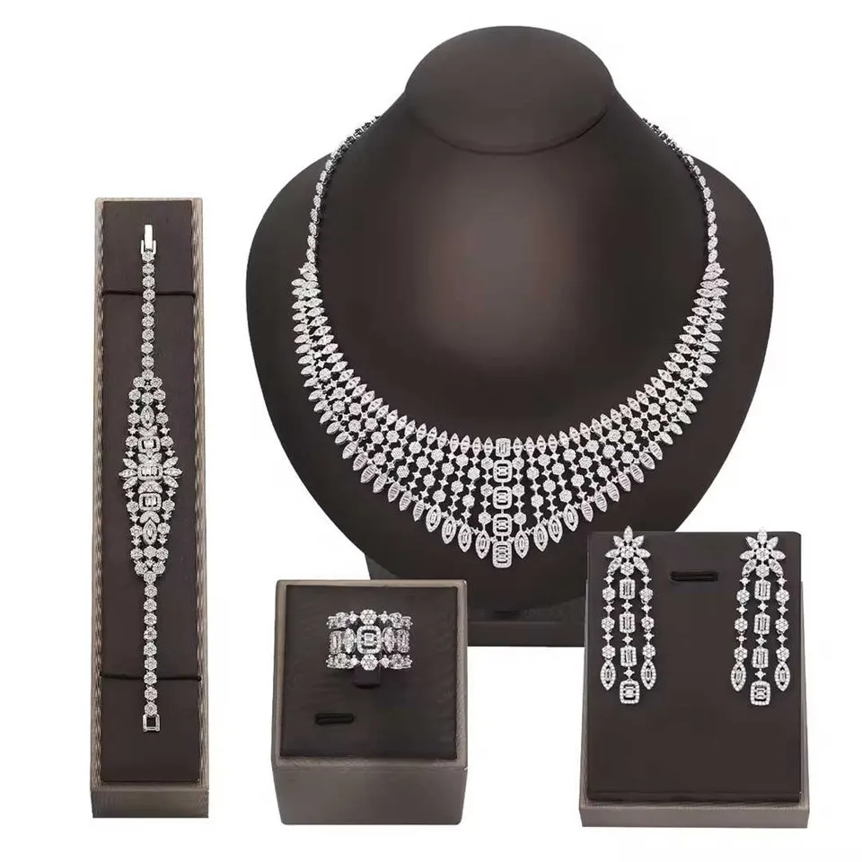 ערכות תכשיטי חתונה קריסטל יוקרתיות